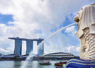 Công viên sư tử biển Singapore - Merlion Park